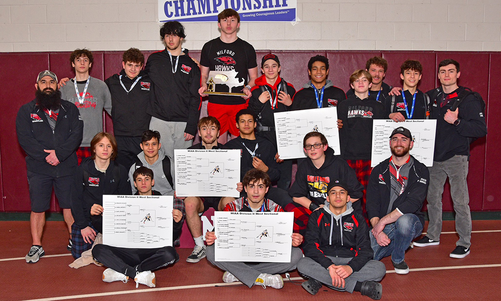 Milford, Sharon, Taunton Wrestling Repeat As Sectional Champs